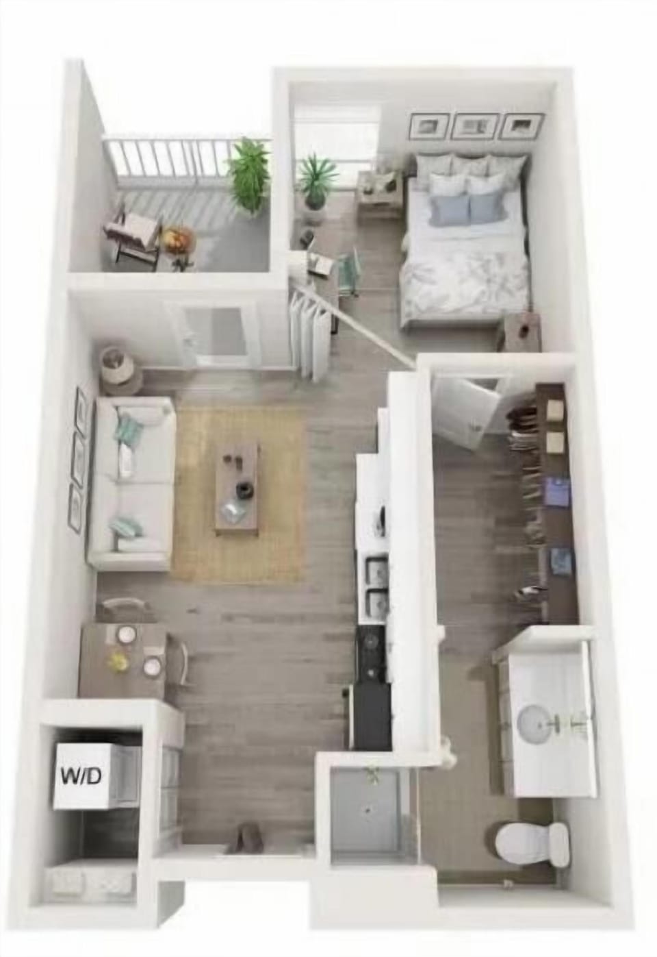 apartment 3D layout 