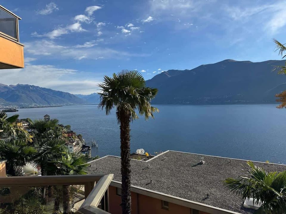 Scenic lake view with Mediterranean-style surroundings