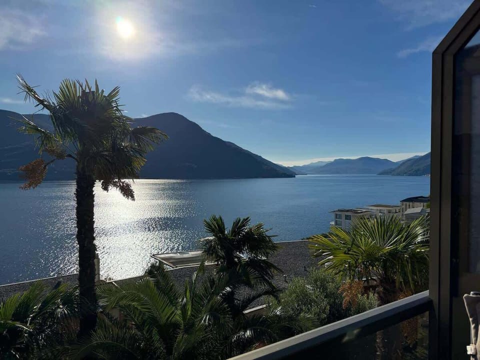 Lake Maggiore view from the studio window