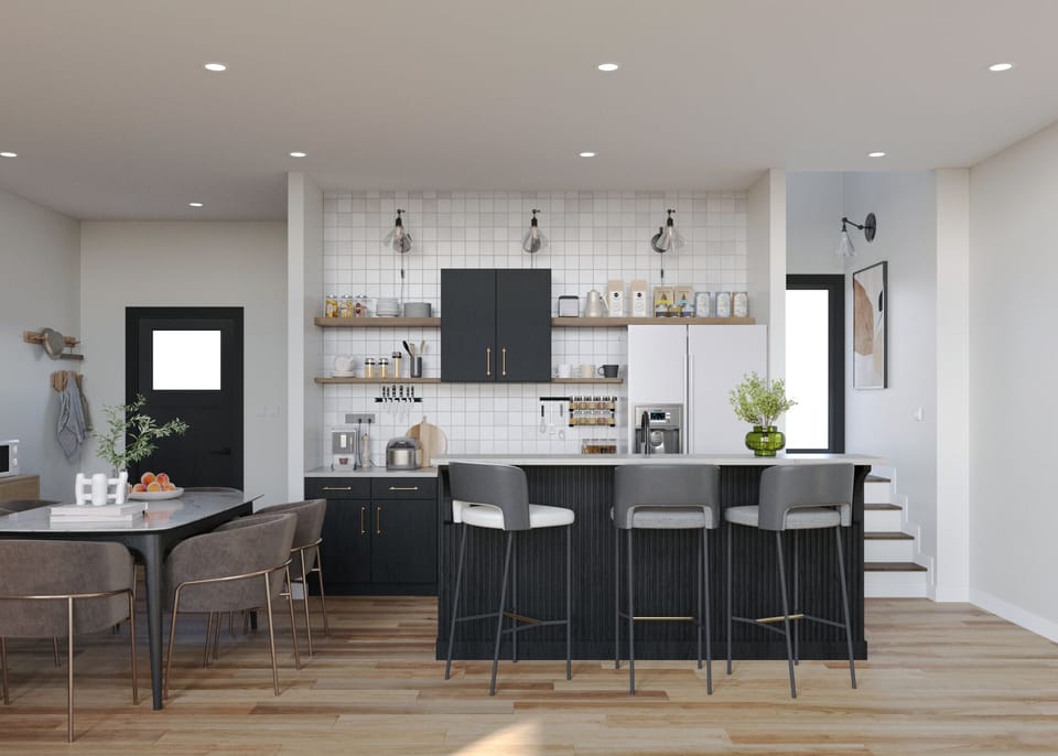Bright, open, and perfectly styled—this kitchen is made for morning coffee and memorable meals.
