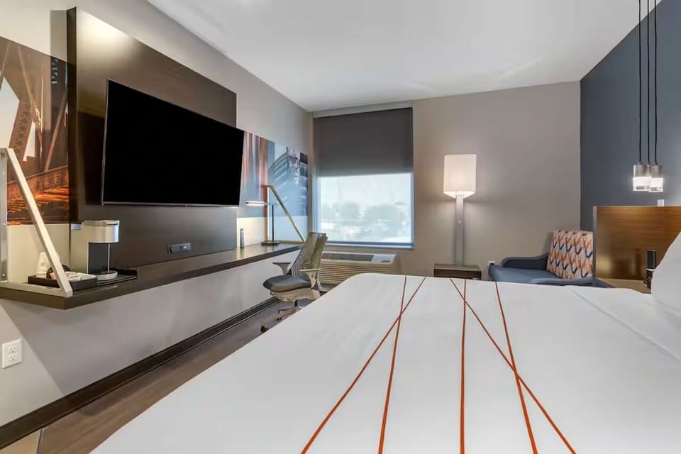 Settle in to stream, work, and recharge by the window.