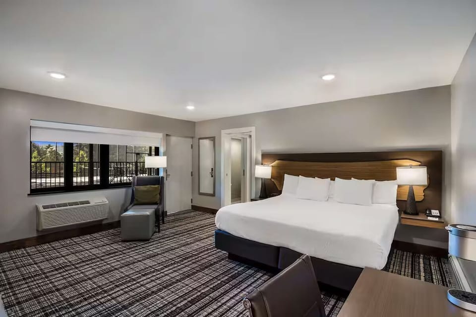 Bedroom. Interior and views may vary based on location and availability