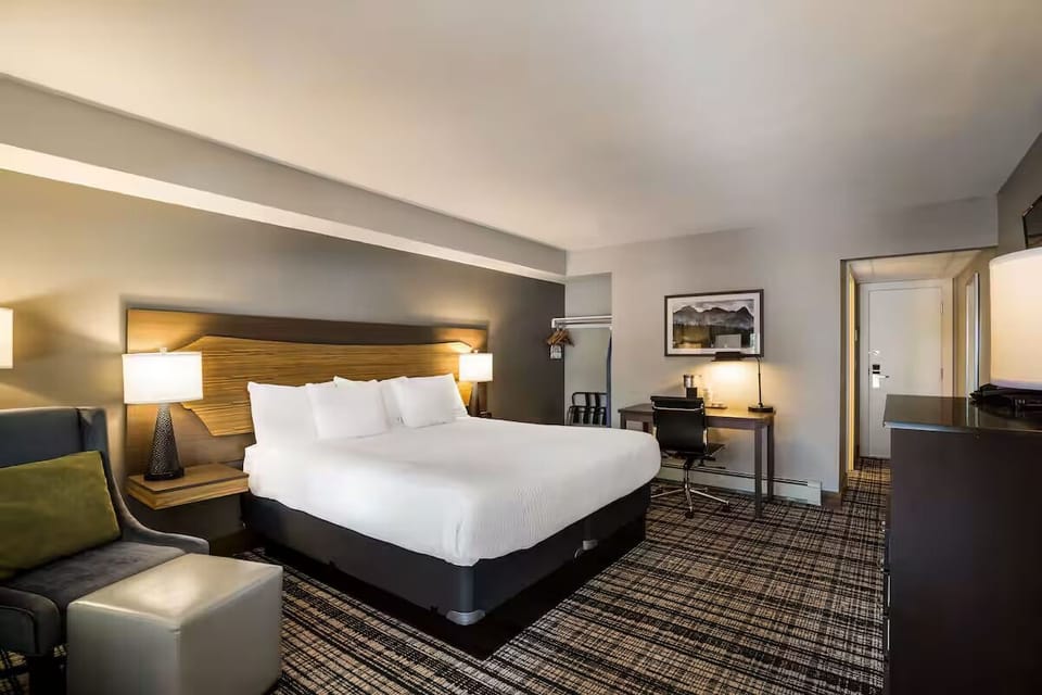 Bedroom. Interior and views may vary based on location and availability