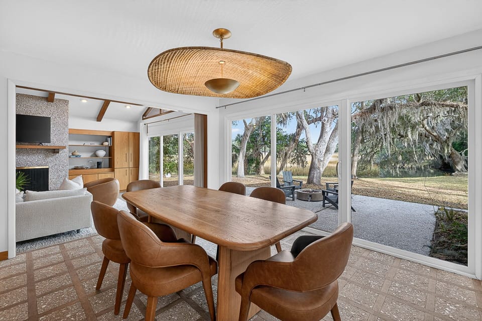 Effortlessly stylish, the light filled dining space is the heart of the home.
