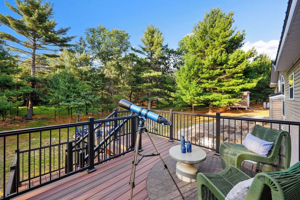 Back deck with telescope
