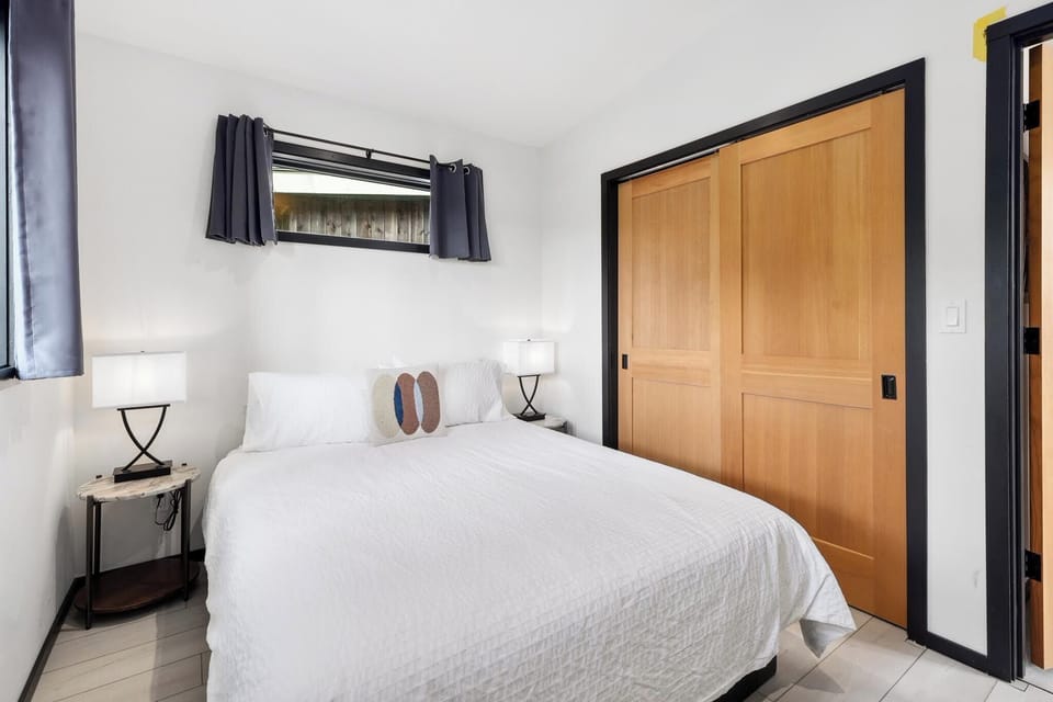 Bedside nightstands, clothing storage make it easy