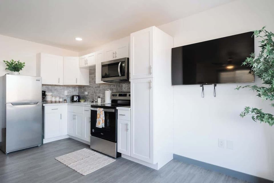 Whip up your favorite meals with ease in our fully-equipped and spacious kitchen.