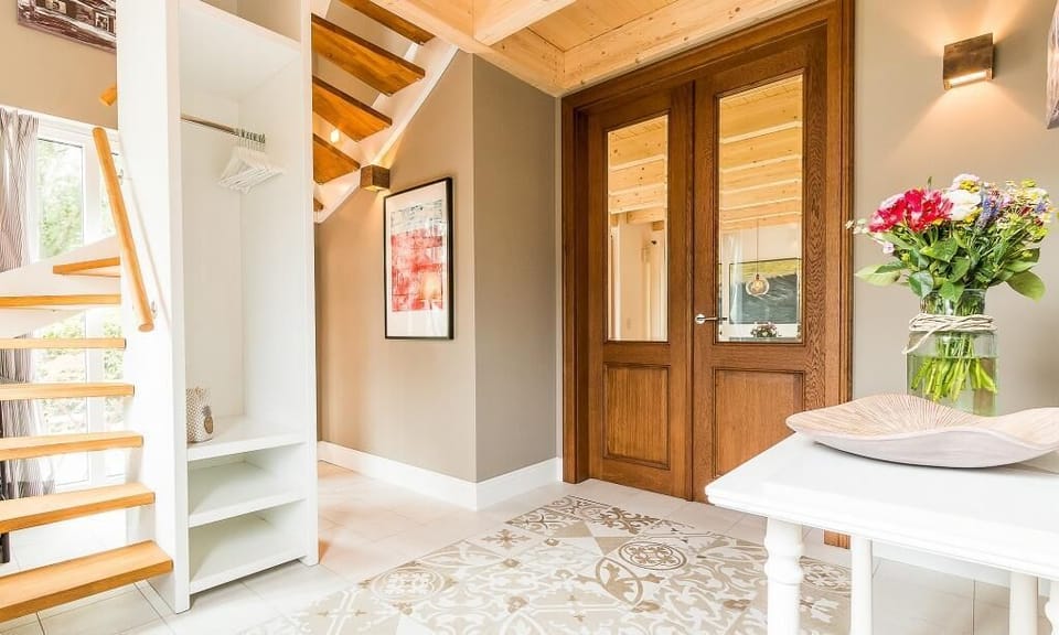 Modern Sauna with Wooden Elements