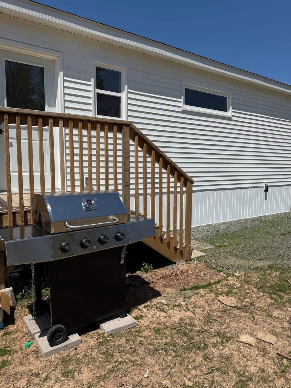 Fire up your stay! Our propane BBQ is ready for you to grill up your favourite meals just steps from the back door! 