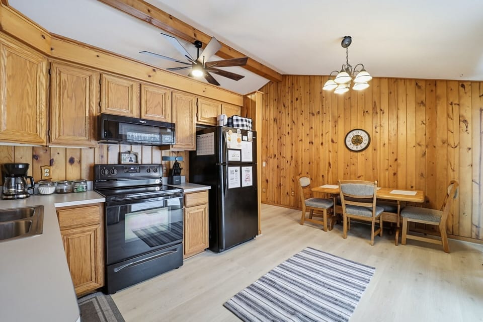Indoors, Hardwood, Stained Wood, Appliance, Ceiling Fan