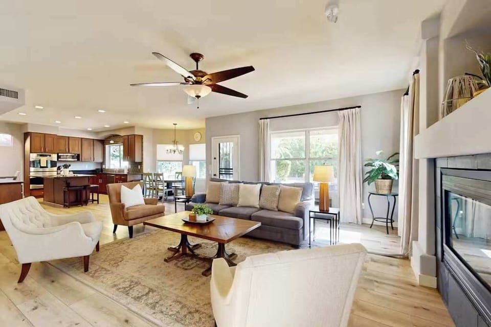 Bright, open living room made for hanging out