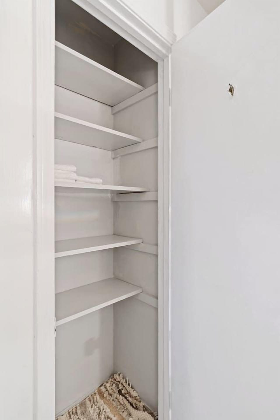 Closet and hangers provided for organizing your belongings during your stay.