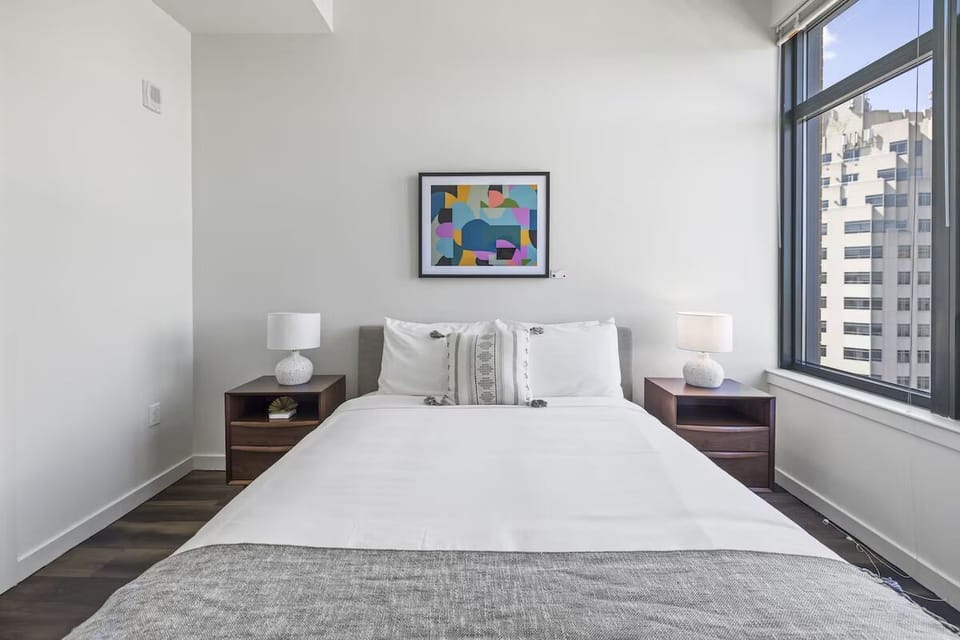 Sink into a plush bed for a peaceful night’s sleep.