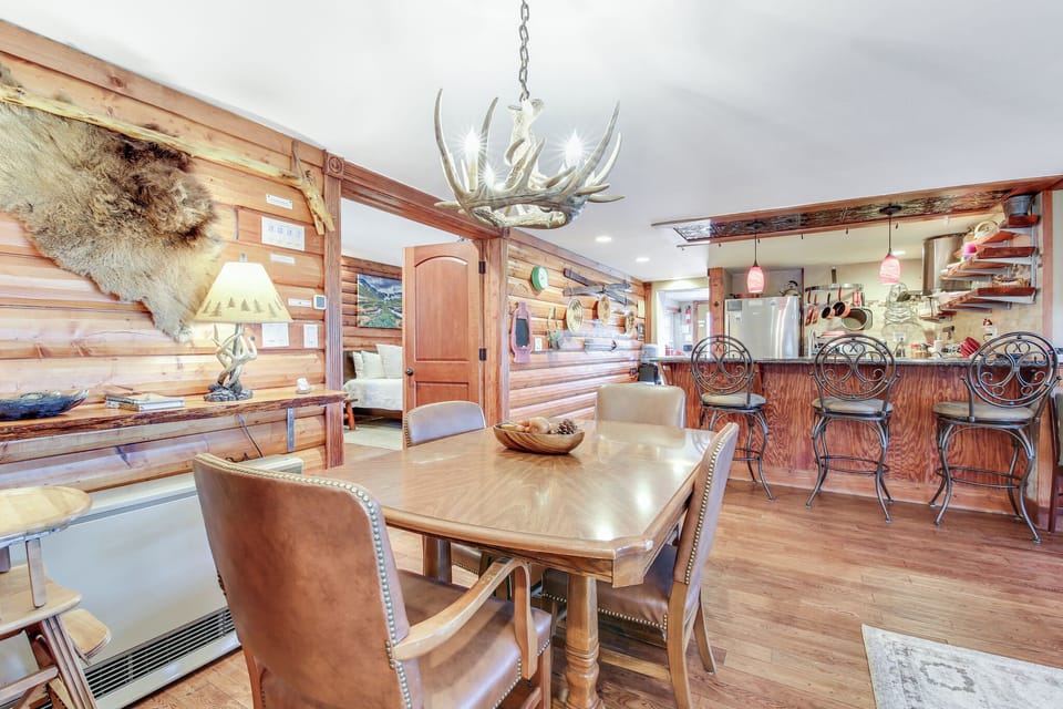 Comfortable dining space for shared meals and conversation.
