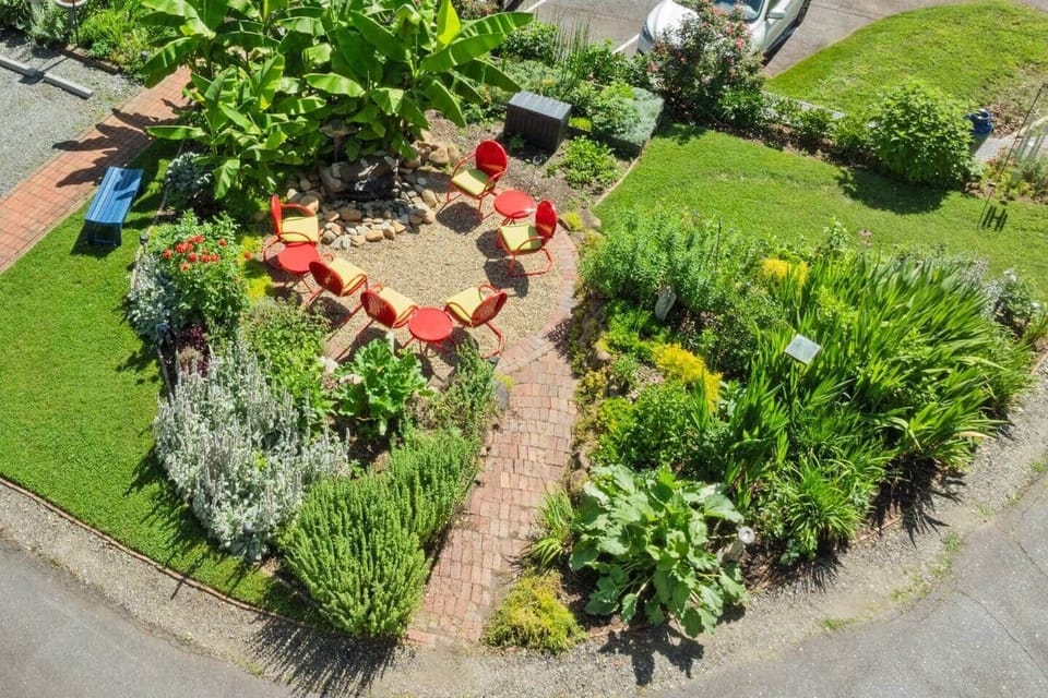 Outside sitting area. 