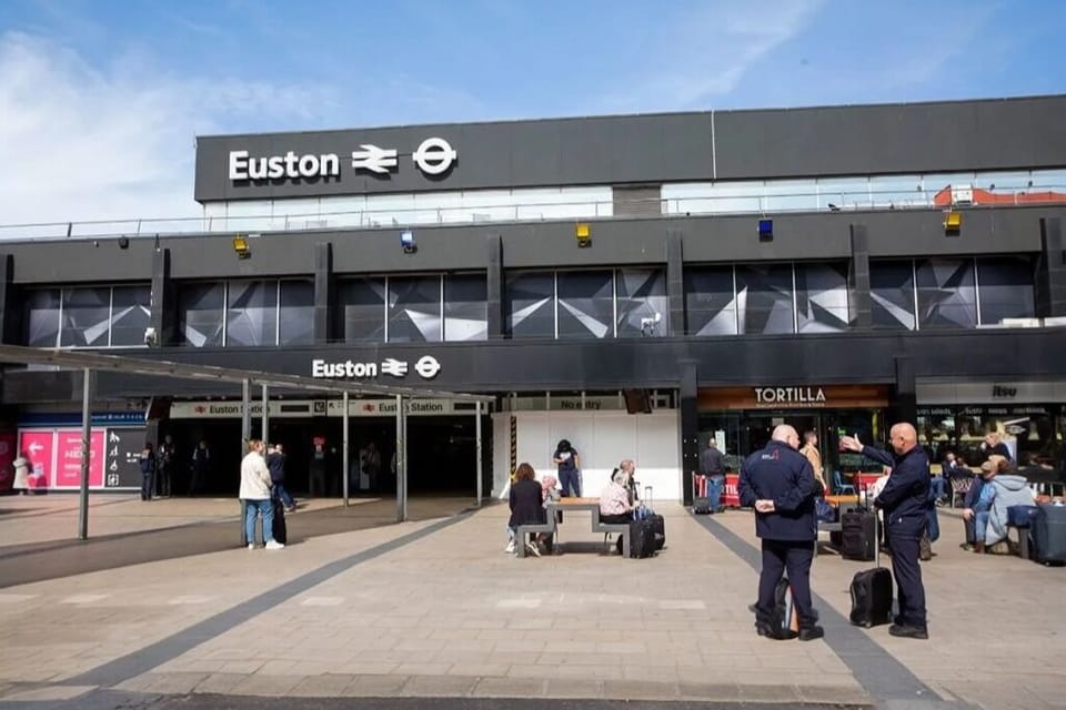 Short walk to Euston station