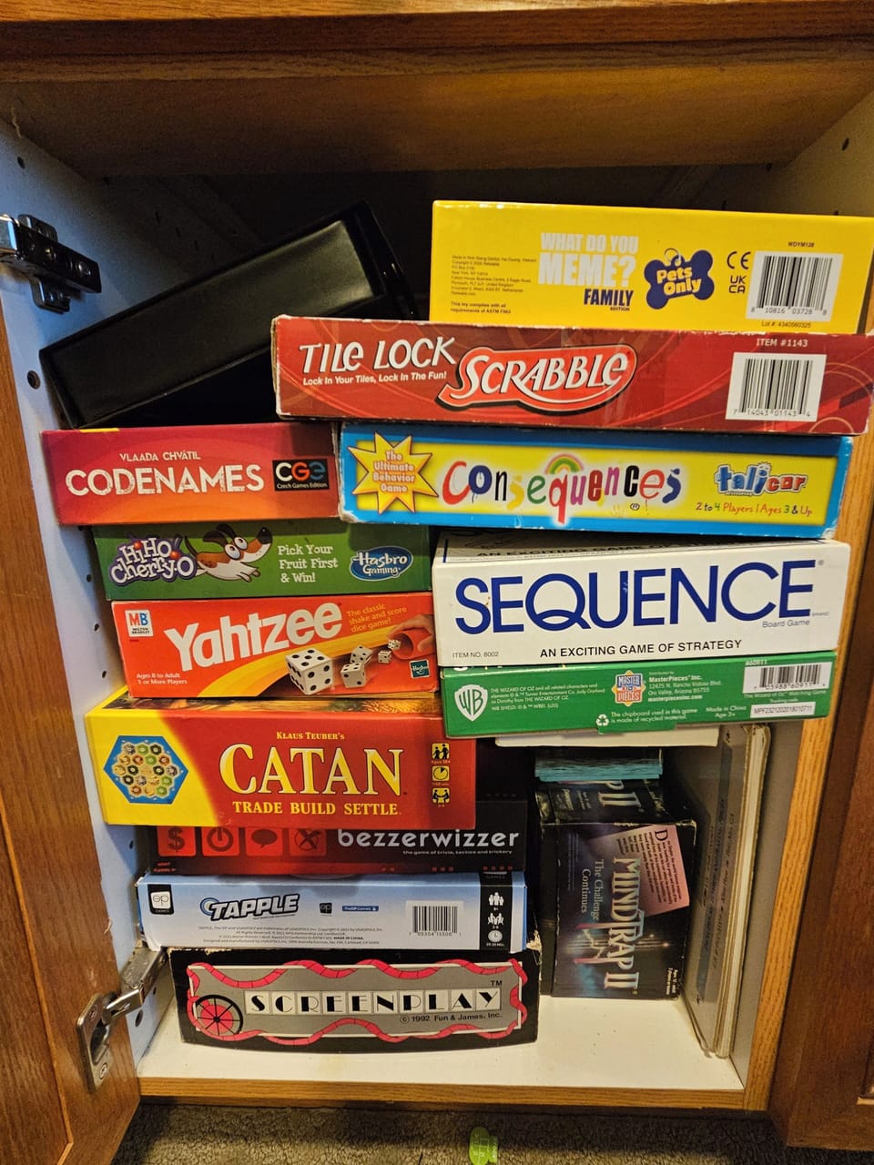 Games galore! There are many more for any rainy days / evening fun!