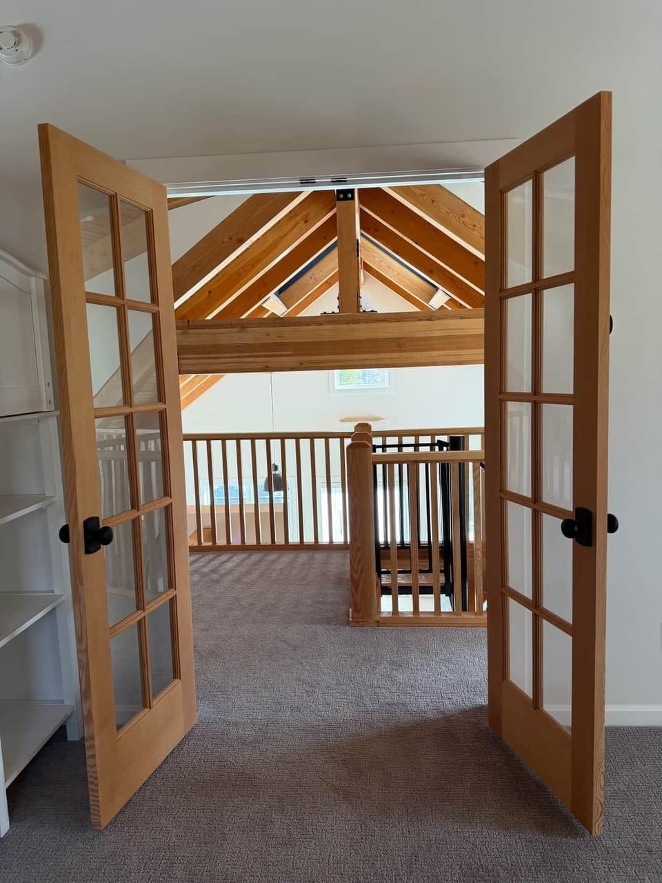 Looking Out French Doors