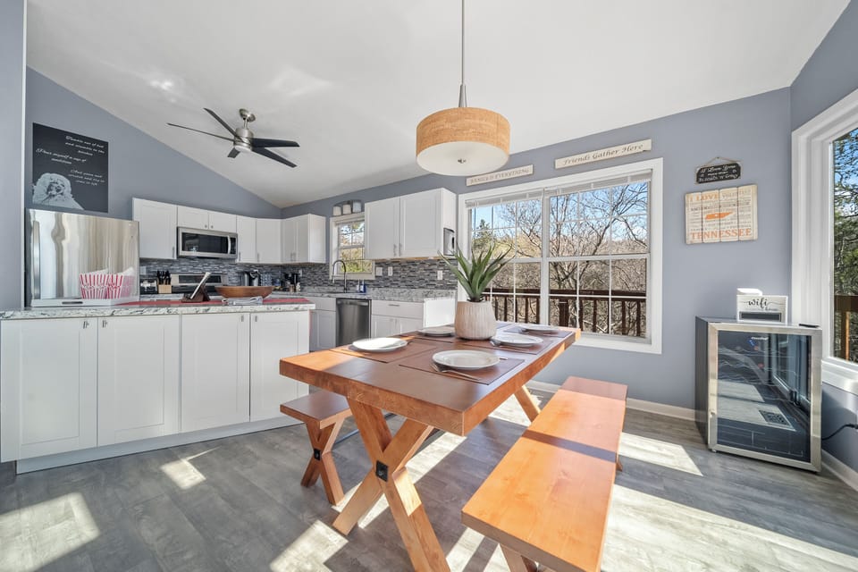 Dining table to gather with friends and family!