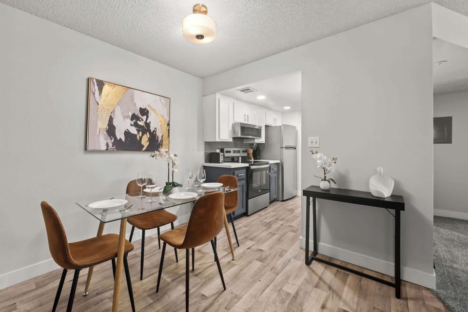 Enjoy meals together in this inviting dining space.