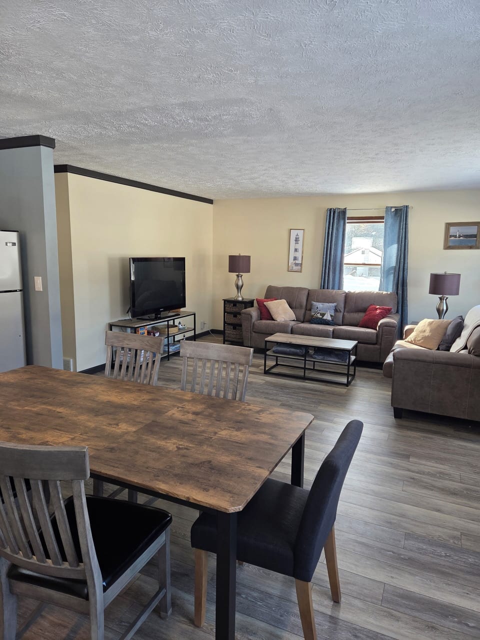 open kitchen and living area for gathering