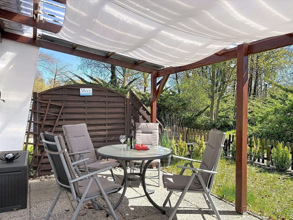 Furniture, Wood, Outdoor Furniture, Table, Outdoor Table, Chair, Patio, Garden, Outdoor Structure, Shade