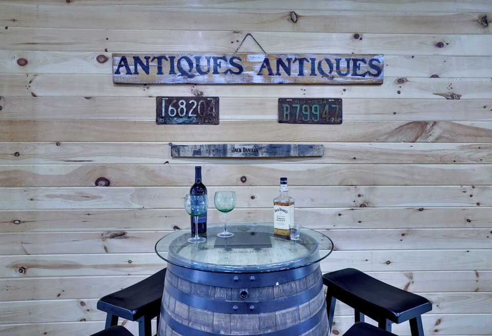 Unique wine barrel seating - makes for cute photo background too!