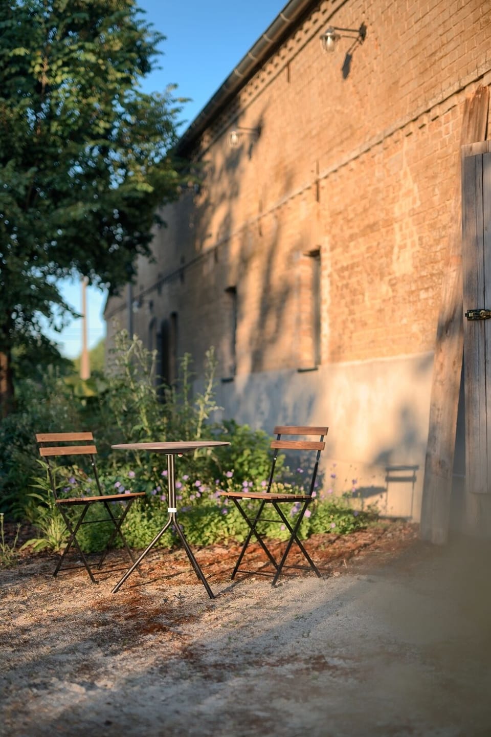 Garden seating area
