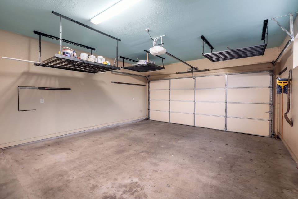 Large 2 car garage