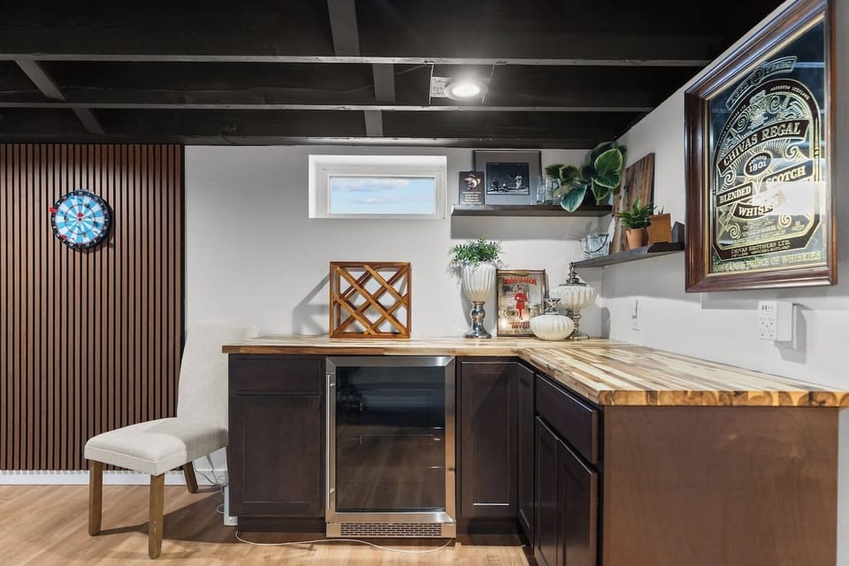 Extra seating and entertainment space.