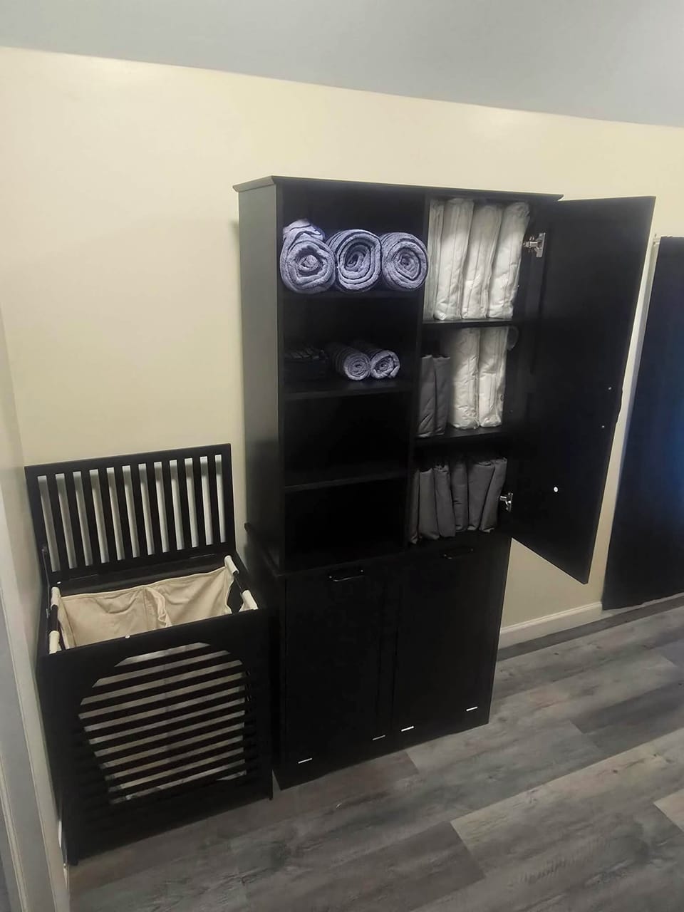 Linen closet/hampers