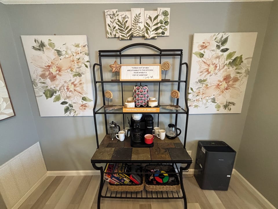 Coffee area.
