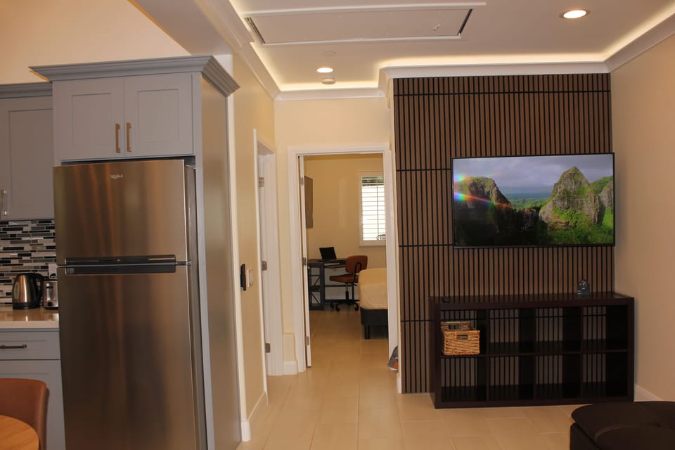 Living room 55" smart TV.