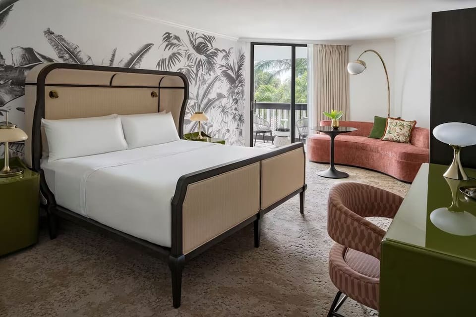 Stretch out comfortably in a spacious room with elegant finishes.