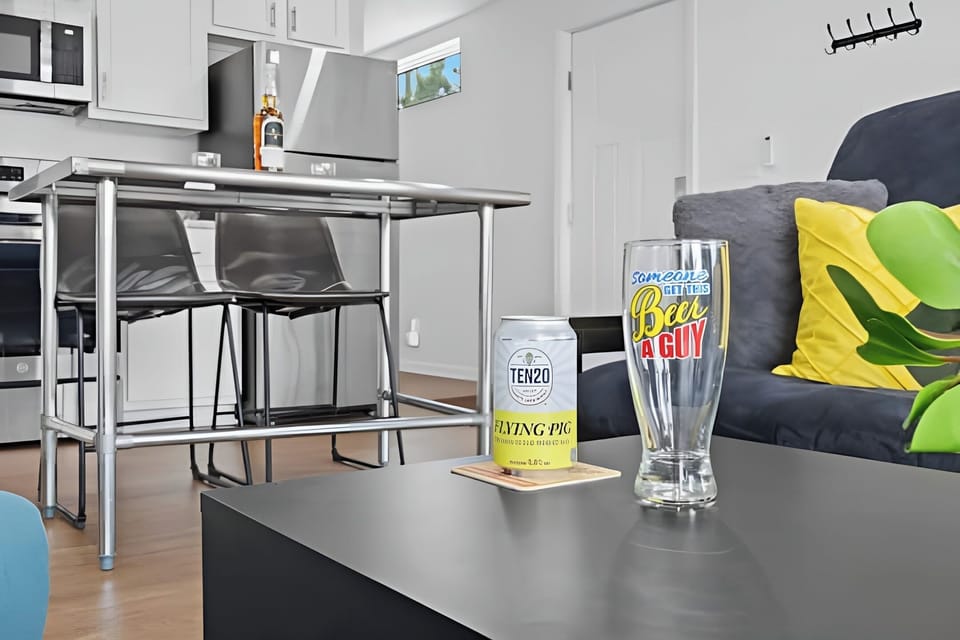 Kick back and enjoy a cold local drink in the cozy living room lounge.