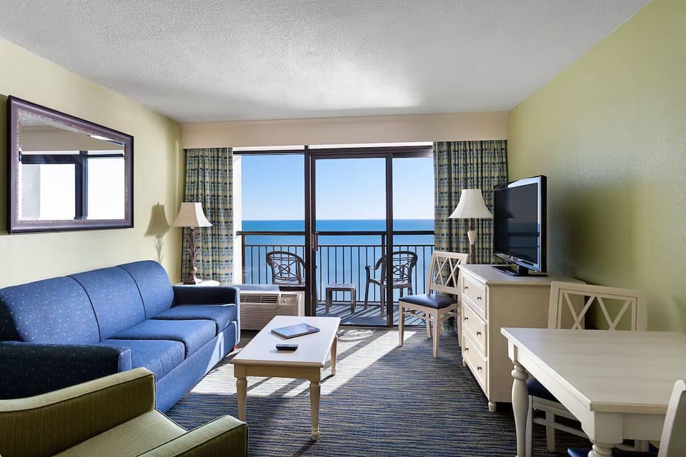 Soak in sweeping ocean views from your sunny living room.