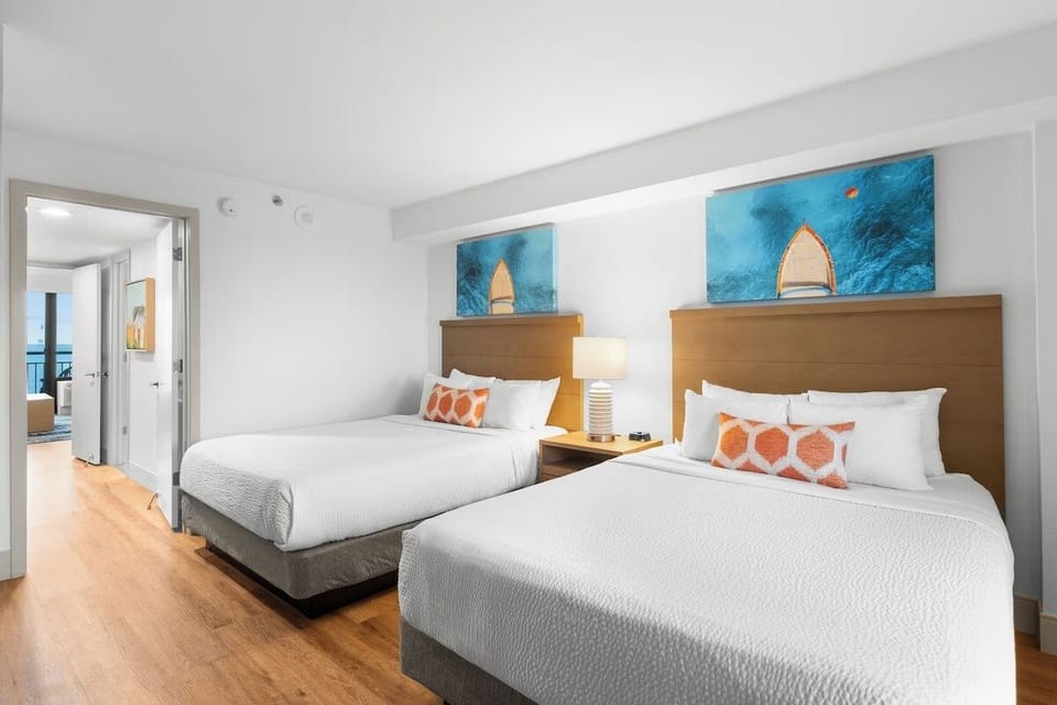 Bedroom. Interior and views may vary by availability.