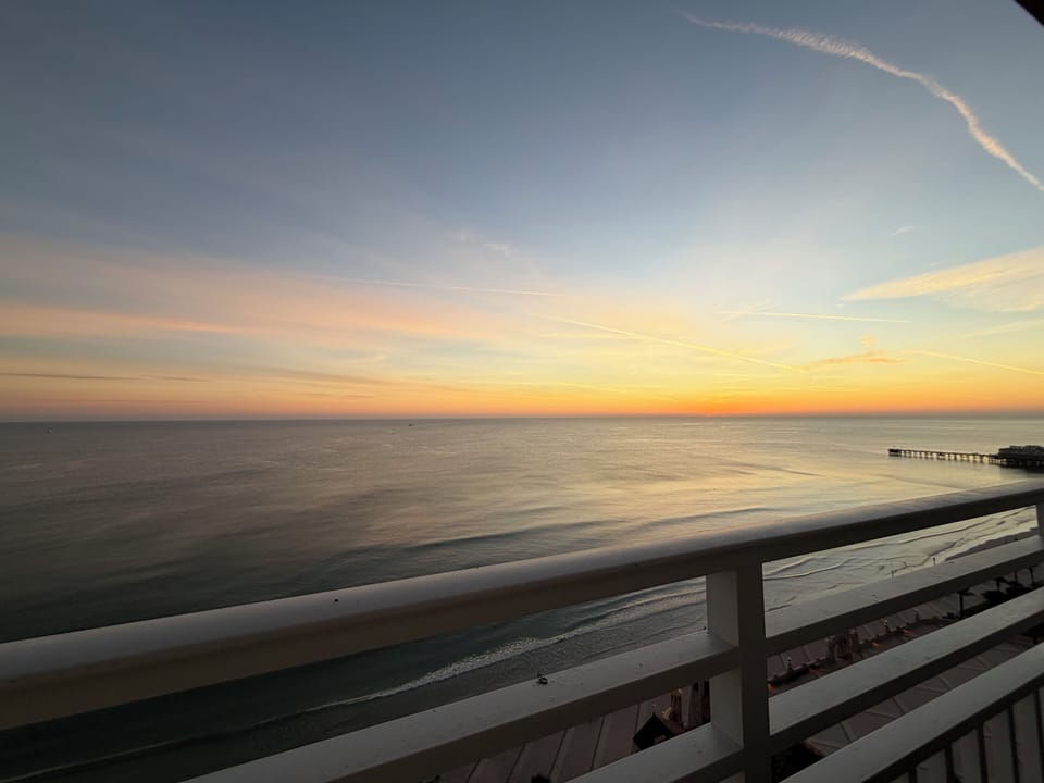 Balcony sunrise view