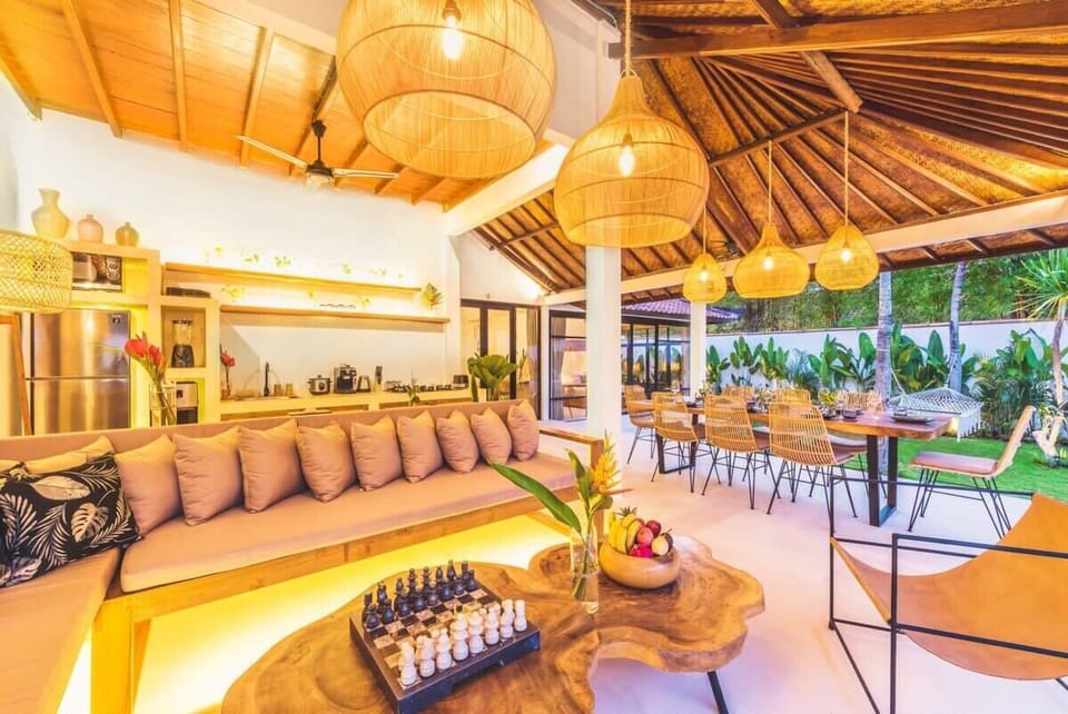 Spacious open-air living spaces