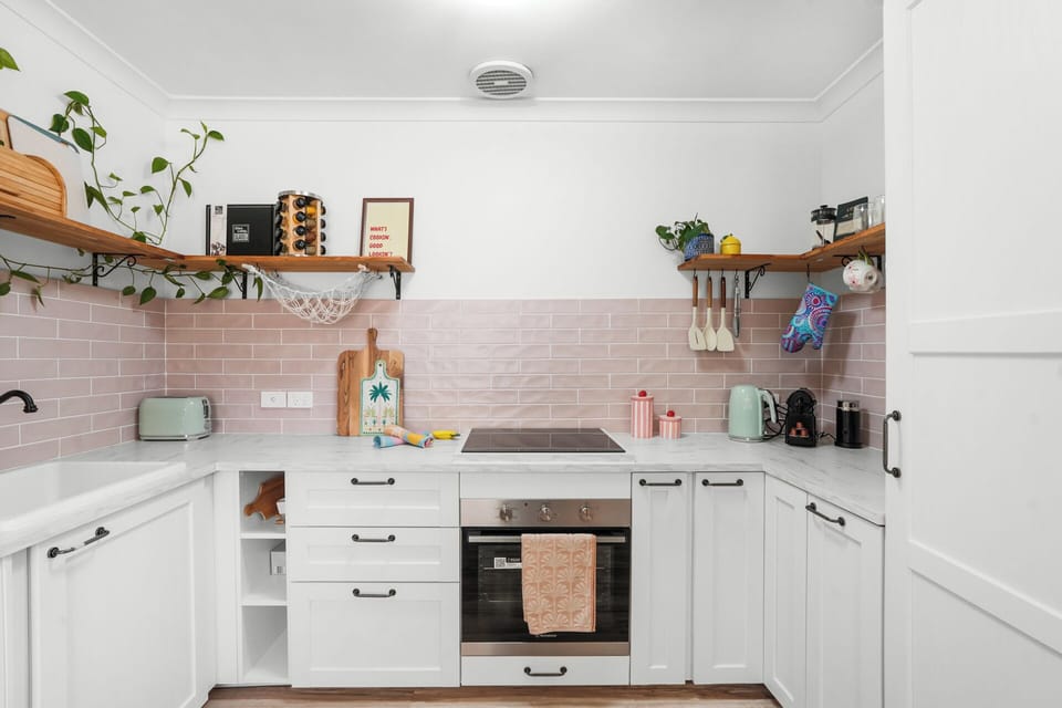 Modern kitchen with quality appliances and clean finishes