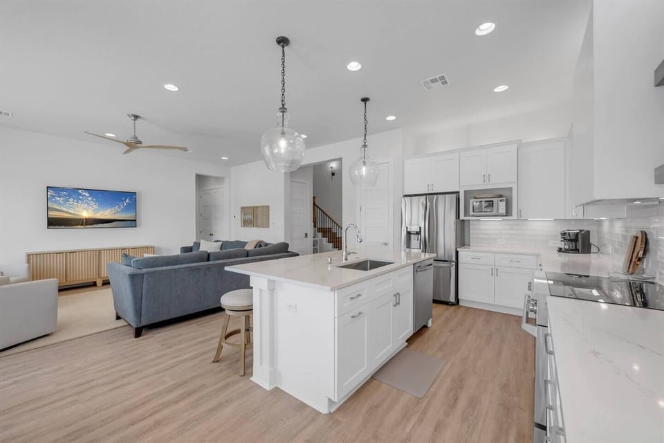 Kitchen and Living Room