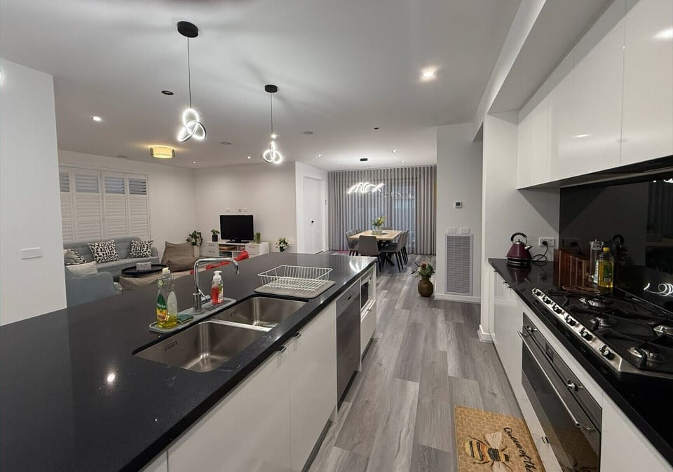 Kitchen Dining Living view