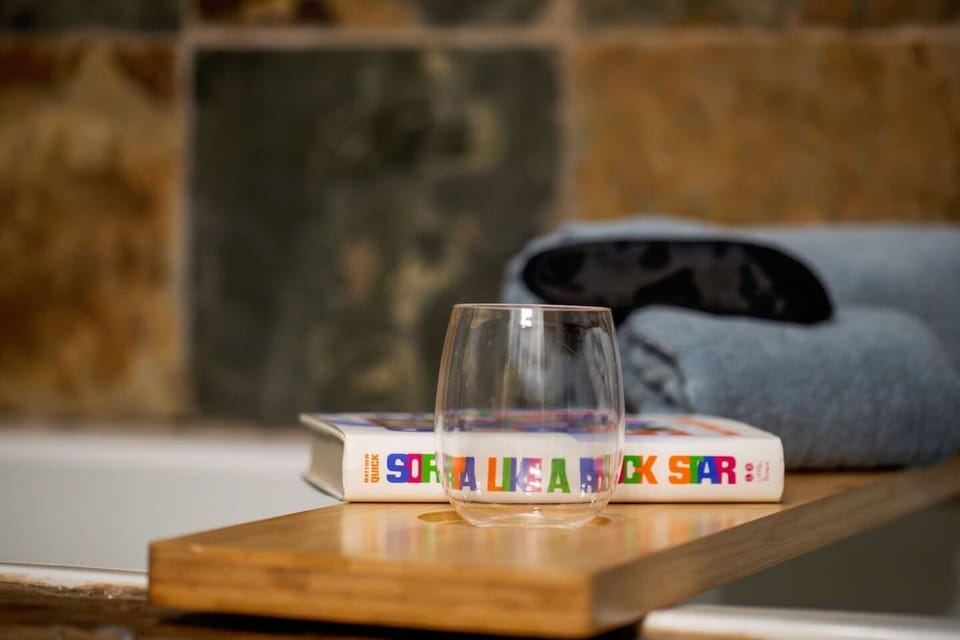 Relax and unwind with a spa-like soak—perfect for quiet moments after a day exploring San Antonio.