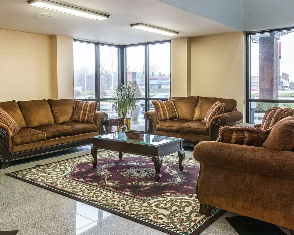 Settle into plush seating and enjoy relaxing lobby views.