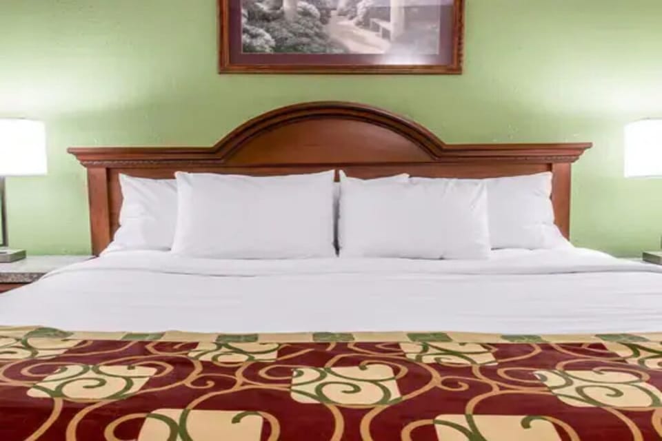 Stretch out across crisp sheets and enjoy quiet downtime.
