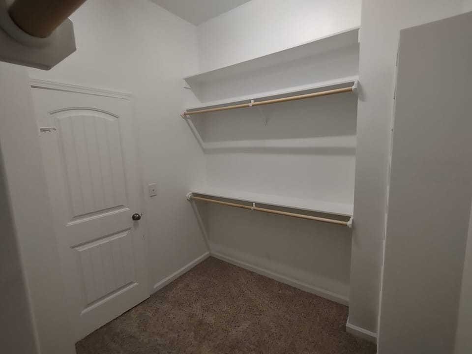 Primary master walk-in closet