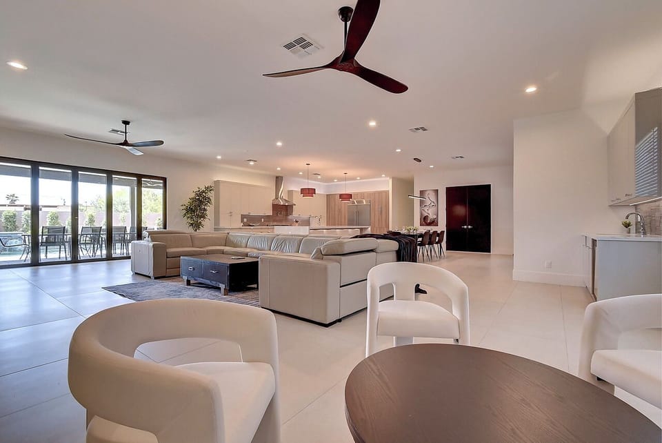 One of the largest, bright modern great rooms available.