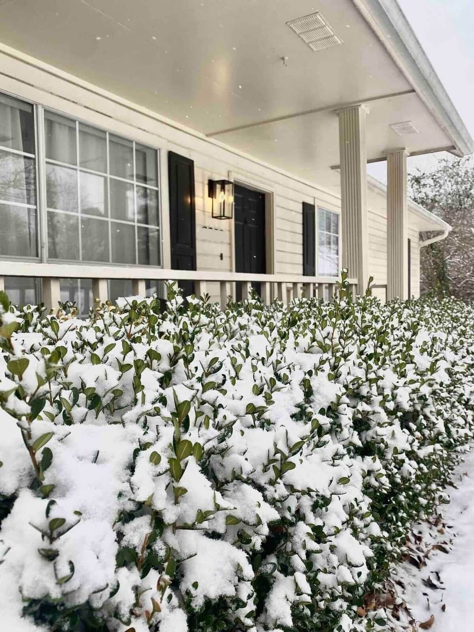 Exterior in the snow!