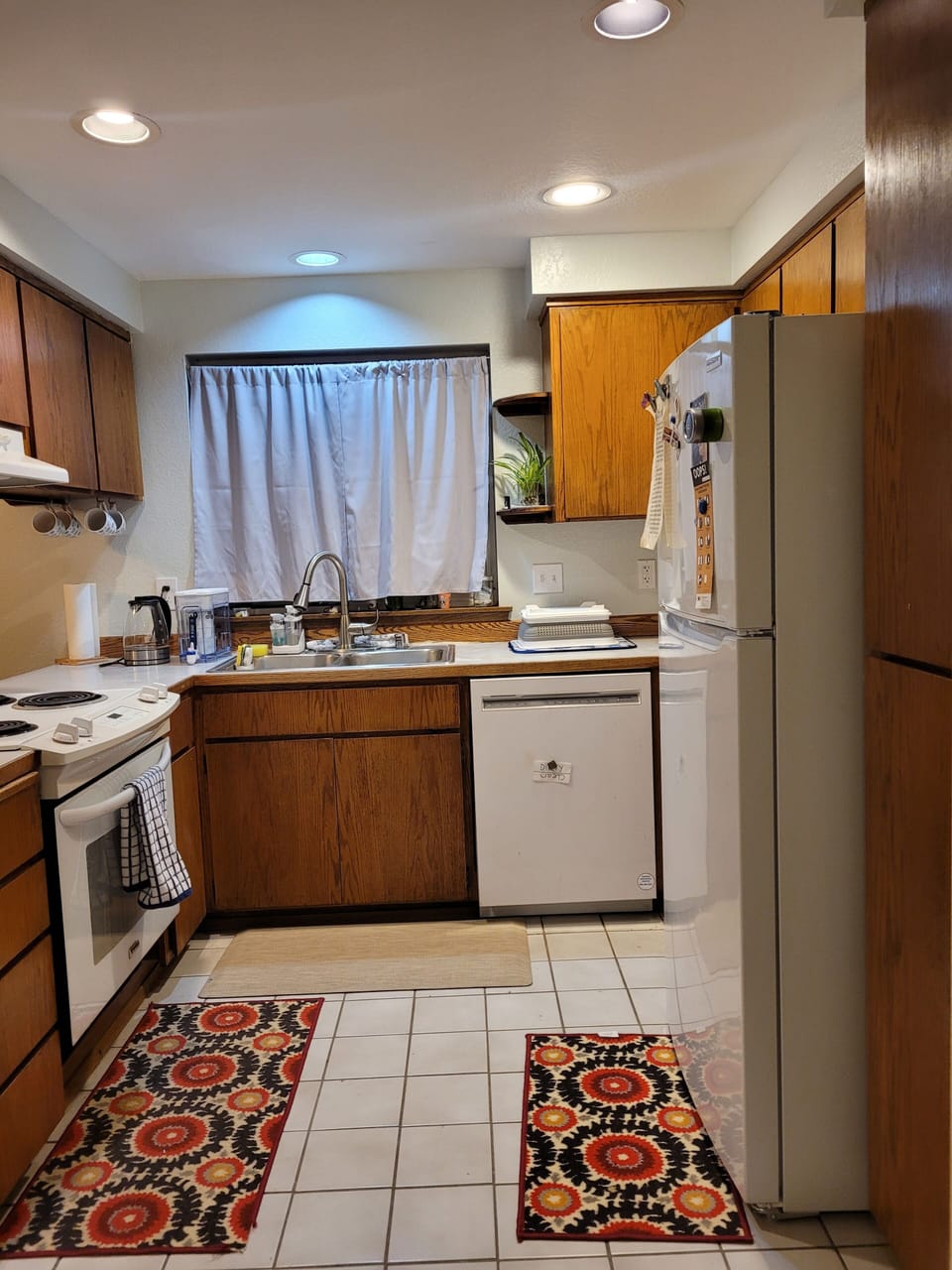walking into kitchen 