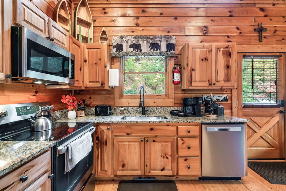 fully stocked kitchen